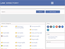 Tablet Screenshot of linkdirectory.info
