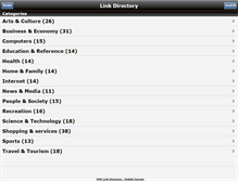 Tablet Screenshot of linkdirectory.eu